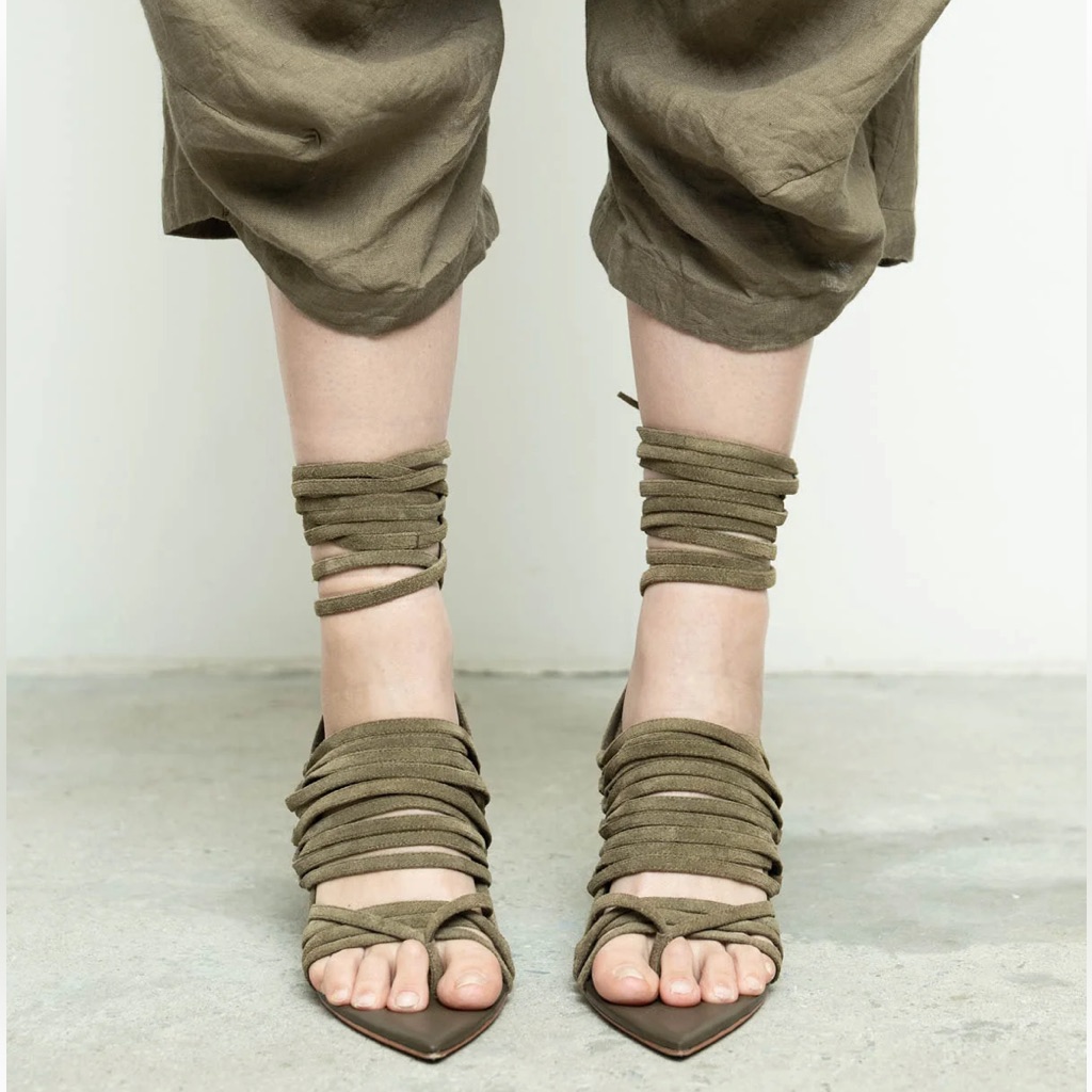 Nicholas K Vik Wedge Suede Sku: A-221a Dune 39